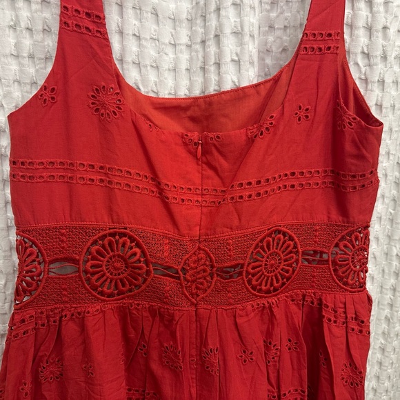 ASOS Red Embroidered Dress - Picture 4 of 5